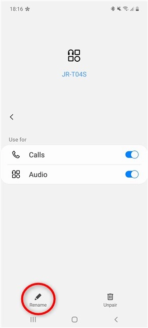 How to change Bluetooth device name on Samsung Android