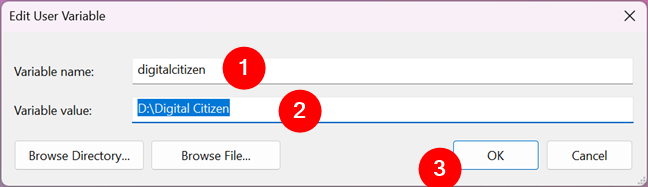 Editing an environment variable