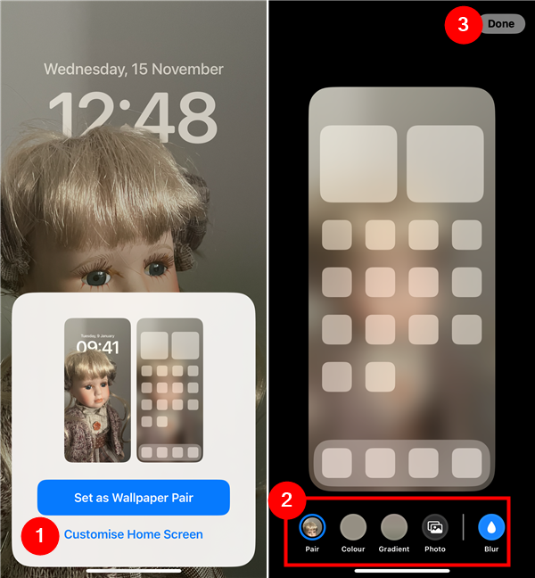 How to customize an iPhone's Home Screen wallpaper