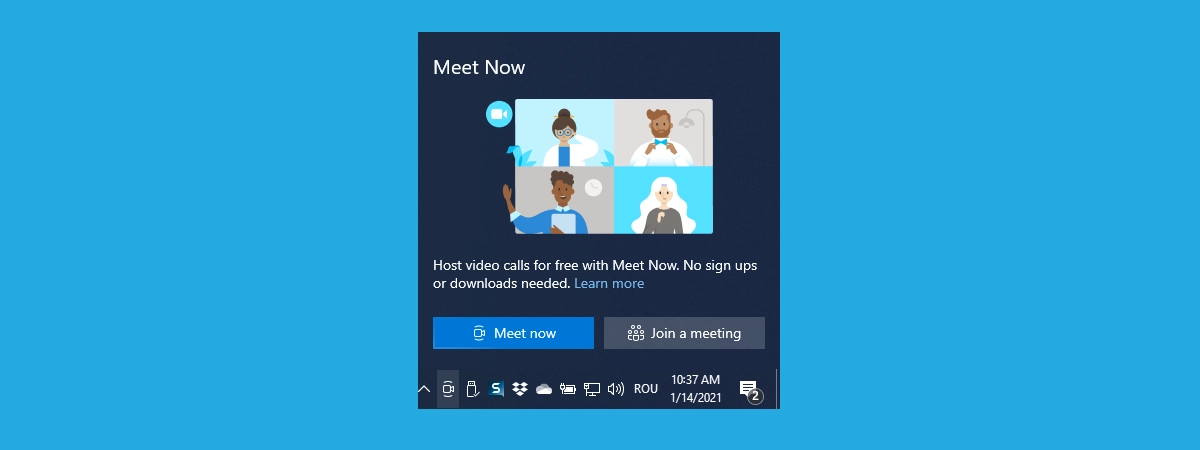 What is Meet Now in Windows 10, and how to use it