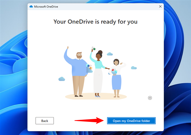 Open my OneDrive folder