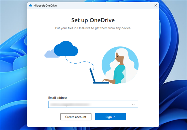 Set up OneDrive