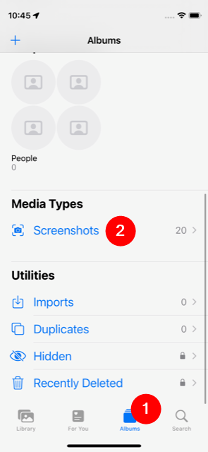 Where do my screenshots go on my iPhone?