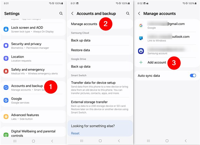 How to add another Google Account on a Samsung Galaxy phone