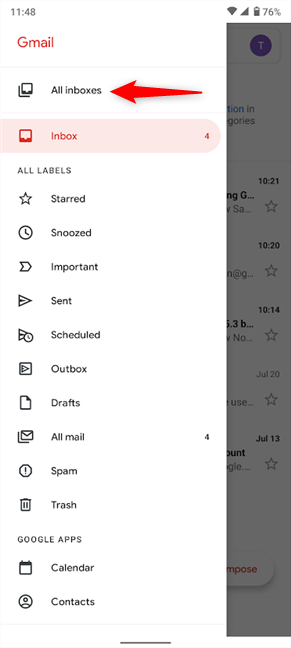Switch the Google Account in Google Photos