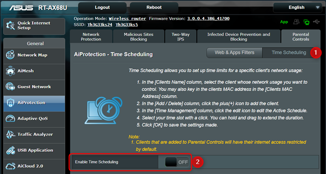 Enable Time Scheduling on your ASUS router