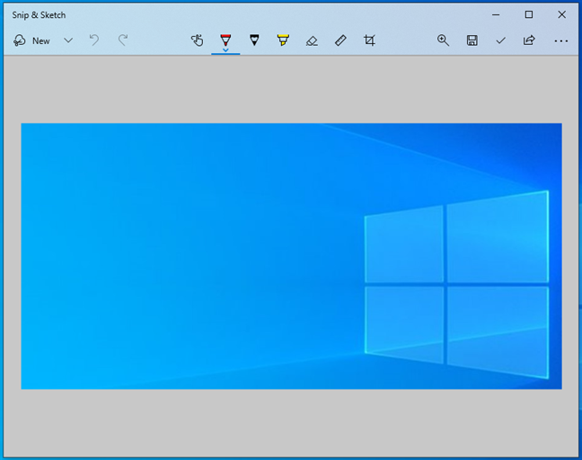 Screenshot taken in Windows 10 using Snip & Sketch
