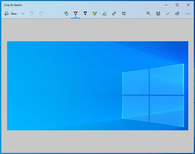 Screenshot taken in Windows 10 using Snip & Sketch