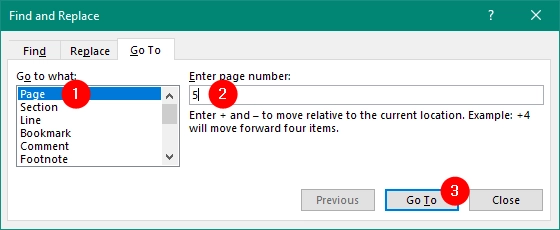 Insert the number of the page that comes after the last one to be deleted