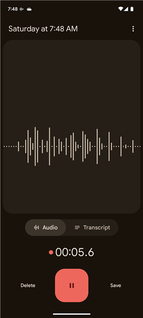Recording a phone call with a voice recorder app on Android