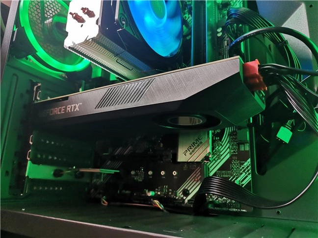 Perspective of the ASUS Turbo GeForce RTX 3070