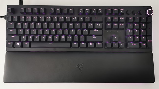 Razer Huntsman v2 Analog with RGB lighting