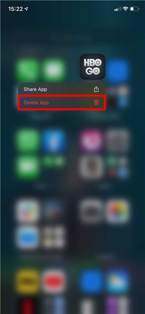 How to delete iPhone apps using their App Library icon