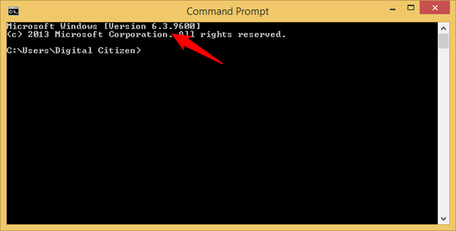 Windows 8.1 is shown as Version 6.3 in Command Prompt