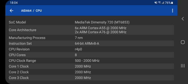 The SoC found inside the Samsung Galaxy A32 5G