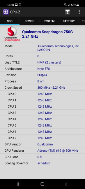 The hardware found inside the Samsung Galaxy A52 5G