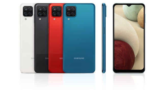 The colors available for Samsung Galaxy A12