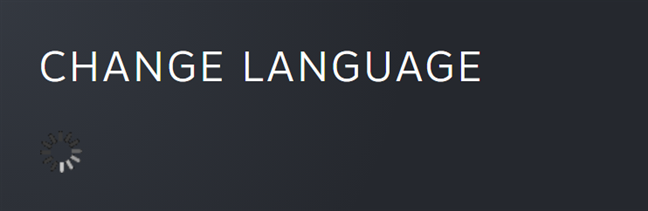 Steam immediately changes the language to the one you selected