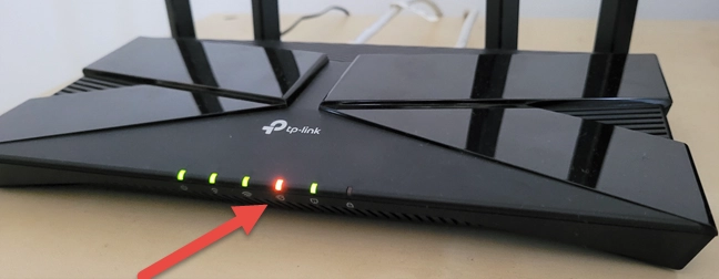 The internet LED on your TP-Link router
