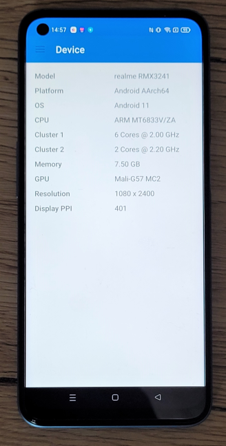 The hardware inside the realme 8 5G