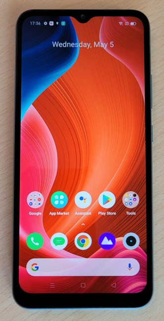 The display on the realme C21