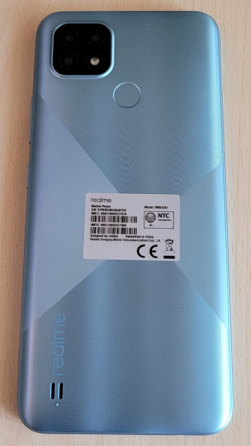 The back of the realme C21