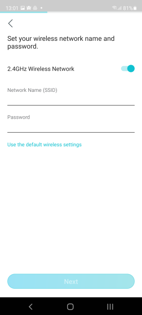 Set up the 2.4 GHz band on your TP-Link router