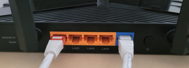 Connect your PC to the TP-Link router using a cable