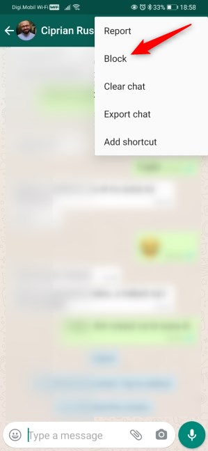 How to block someone on WhatsApp for Android