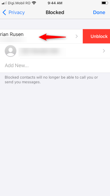 How to unblock someone on WhatsApp for iPhone