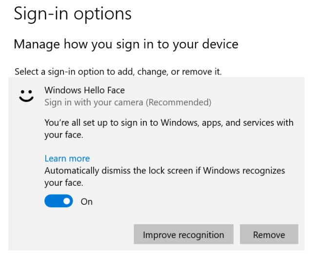Windows Hello is getting some improvements