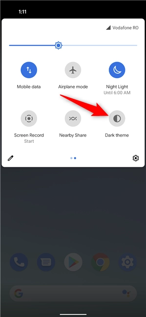 How to turn on the Android Dark theme