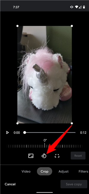 How to rotate a video on Android