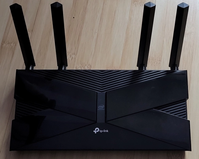 The TP-Link Archer AX50 router with Wi-Fi 6