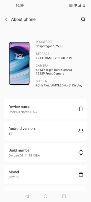 Details about the OnePlus Nord CE 5G