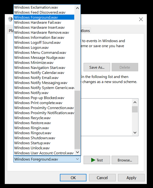 how to import downloaded windows sound schemes