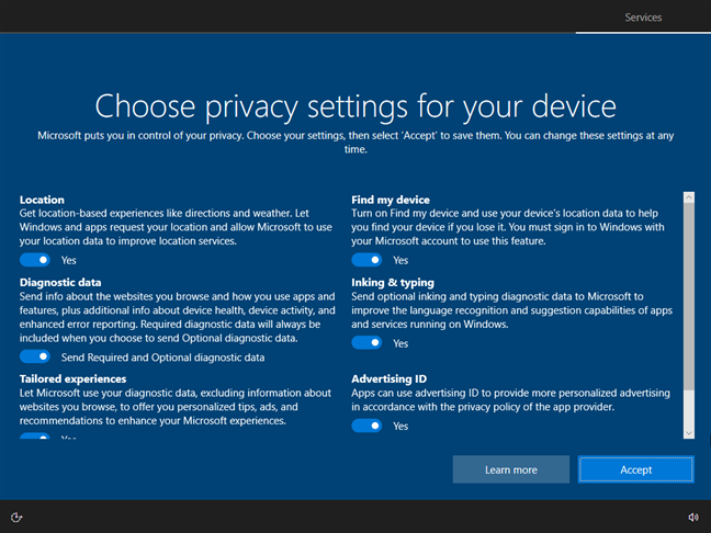 Customize your privacy settings