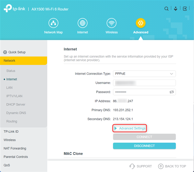 How to find and change the DNS settings on your TPLink WiFi 6 router