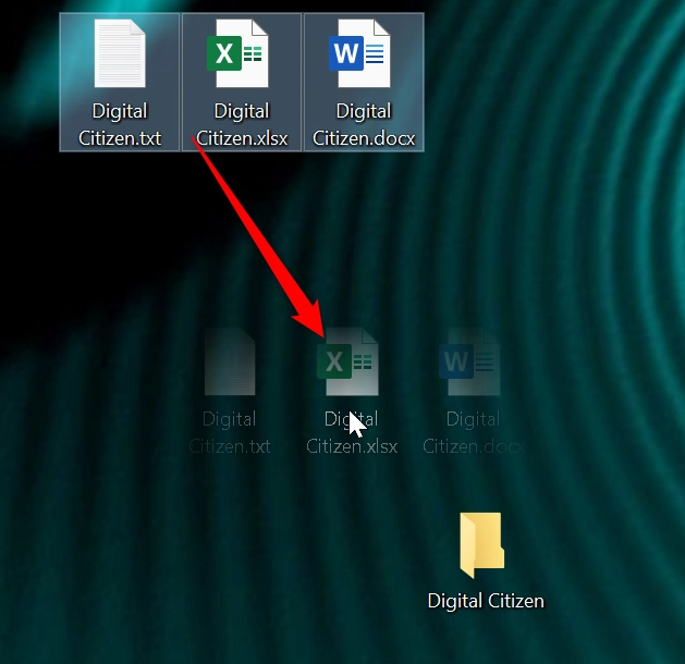 Grab the highlighted data and drag it to the desired location