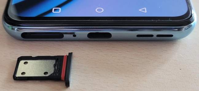 A dual nano-SIM slot is available