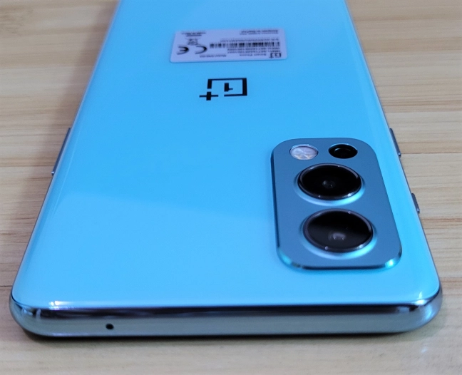 The top bezel of the OnePlus Nord2 5G