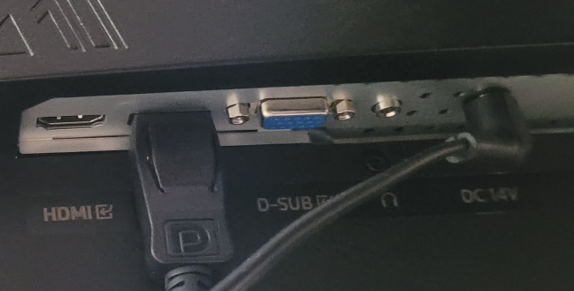 The ports on the back