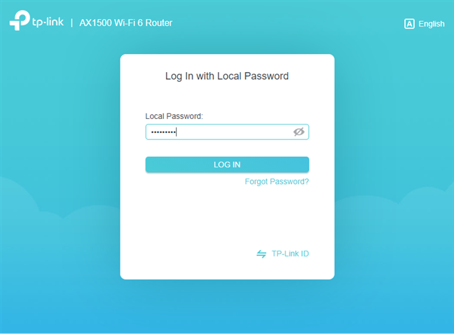Log in to your TP-Link Wi-Fi 6 router