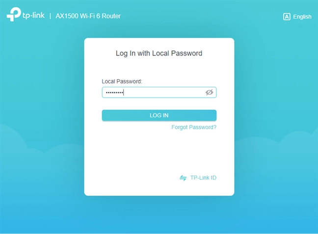 Log in to your TP-Link Wi-Fi 6 router