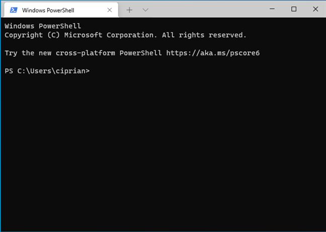 Windows Terminal in action
