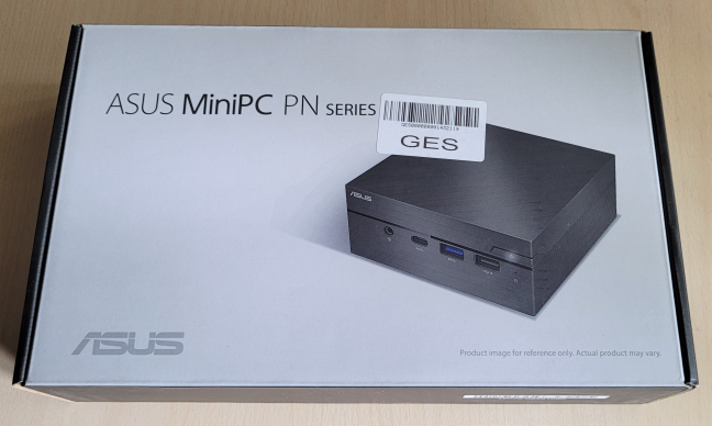 ASUS Mini PC PN62 comes in a simple box