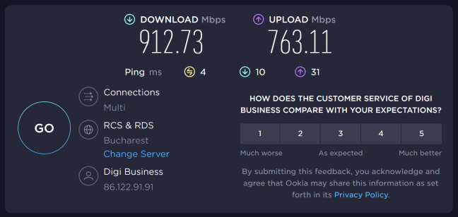 Wi-Fi 6 speeds on an ASUS ROG Zephyrus G14 (2022)