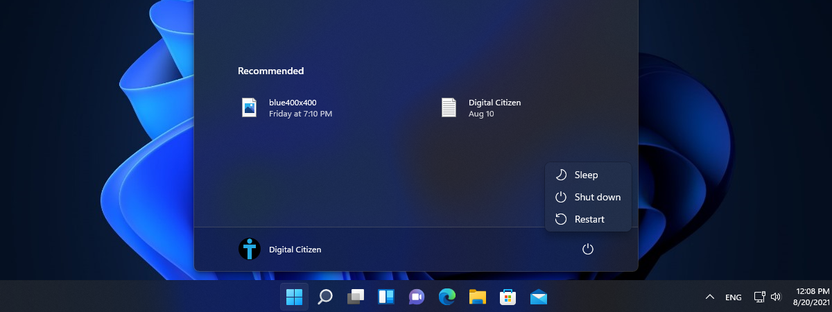 How to restart Windows 11