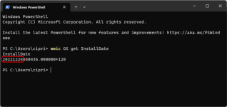 Powershell Install Date How to check the Windows installation date