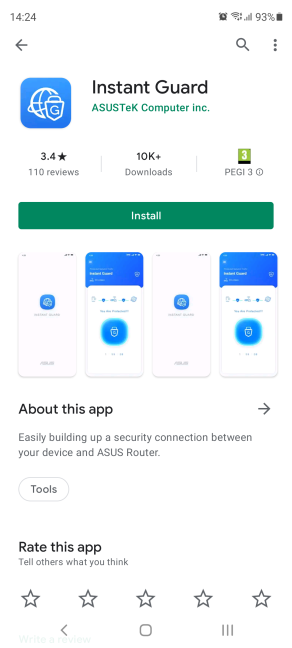 Install the Instant Guard app on your smartphone